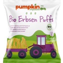 Pumpkin Organics : Bio Erbsen Puffs 8 x 20g