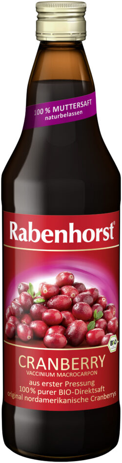Rabenhorst Cranberry Muttersaft Bio 6 x 750ml