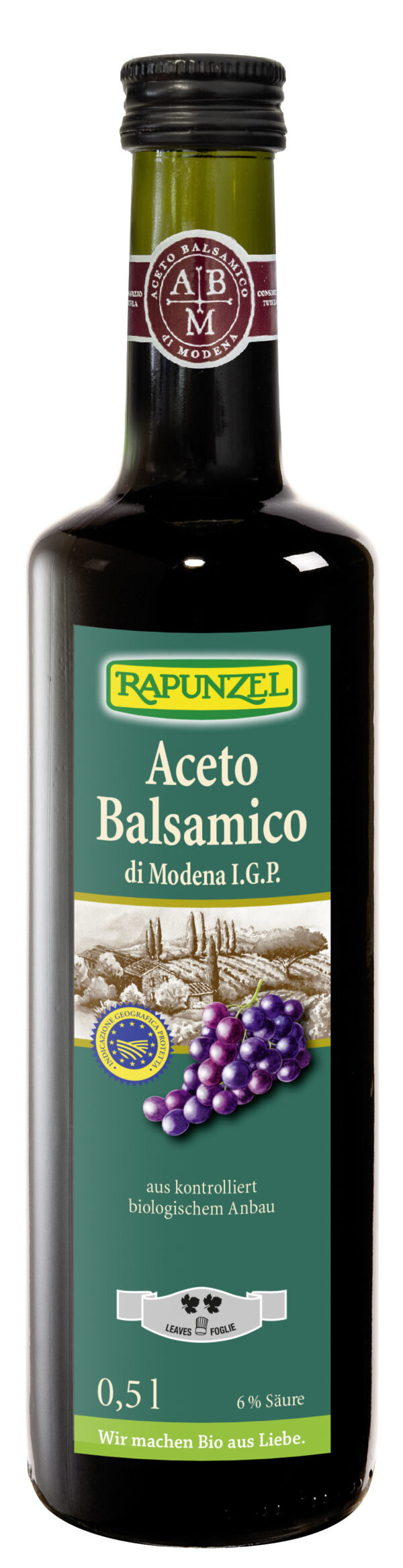 Rapunzel Aceto Balsamico di Modena I.G.P. (Rustico) 6 x 0,5l