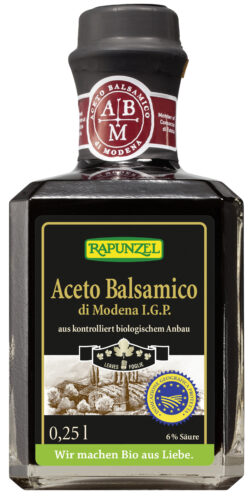 Rapunzel Aceto Balsamico di Modena I.G.P., Premium 4 x 250ml