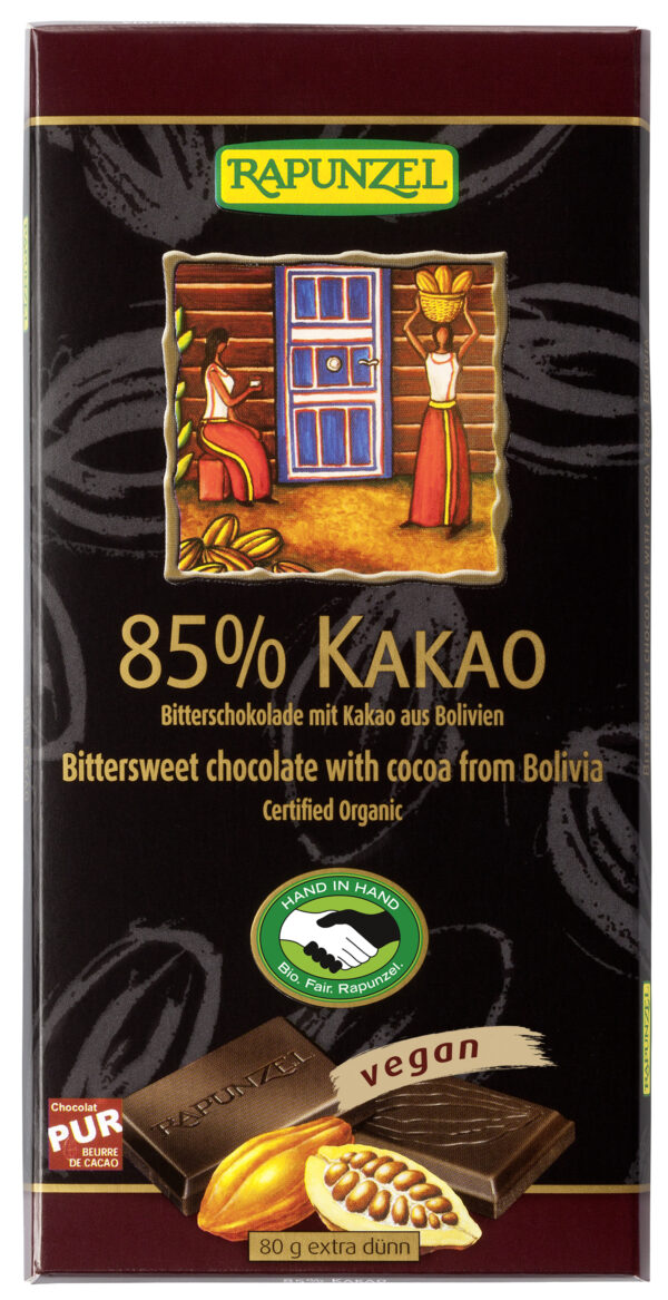 Rapunzel Bitterschokolade 85% Kakao HIH 12 x 80g
