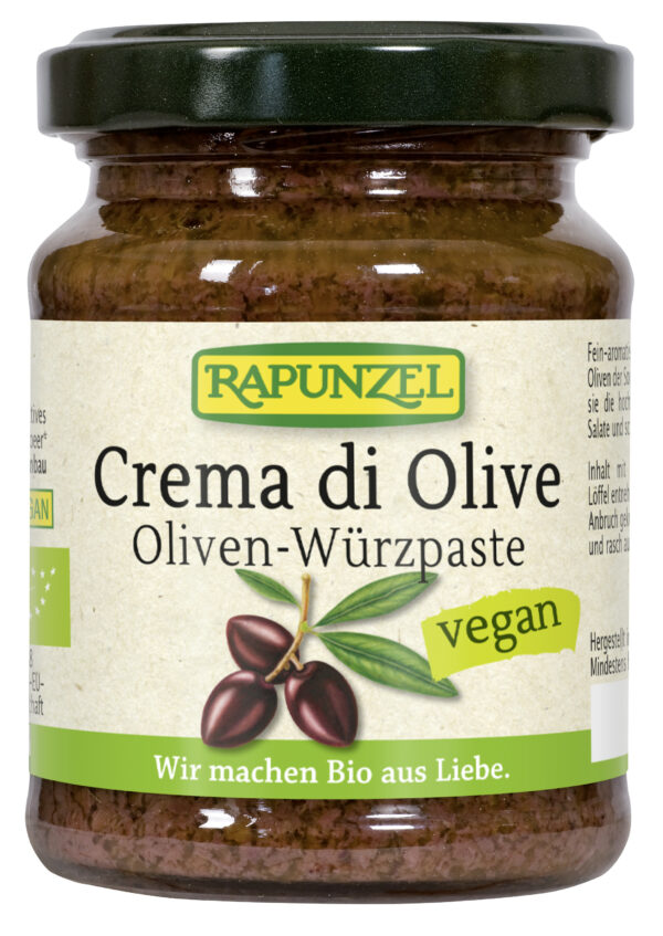 Rapunzel Crema di Olive, Oliven-Würzpaste 6 x 120g