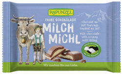 Rapunzel Milch Michl Schokolade mit Milchfüllung HIH 100g