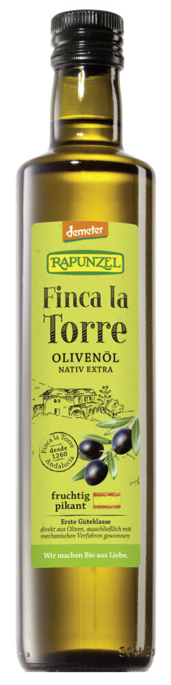 Rapunzel Olivenöl Finca la Torre, nativ extra, demeter 6 x 0,5l