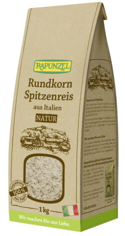 Rapunzel Rundkorn Spitzenreis natur / Vollkorn 6 x 1kg