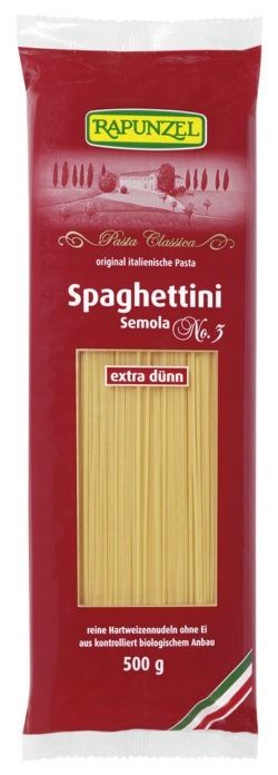 Rapunzel Spaghettini Semola, no.3 500g