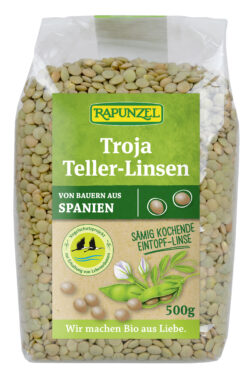 Rapunzel Troja Teller-Linsen, grün bis braun 6 x 5002