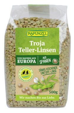 Rapunzel Troja Teller-Linsen (grün bis braun) 500g