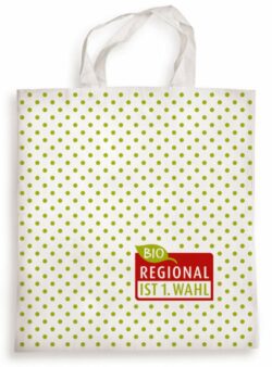 Regional ist 1. Wahl Regional-Baumwolltragetasche kurzer Henkel 50 Stück