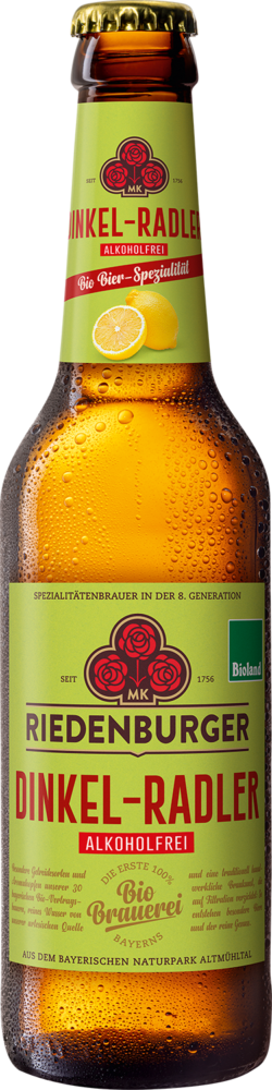 Riedenburger Brauhaus Riedenburger Dinkel-Radler Alkoholfrei 10 x 0,33l