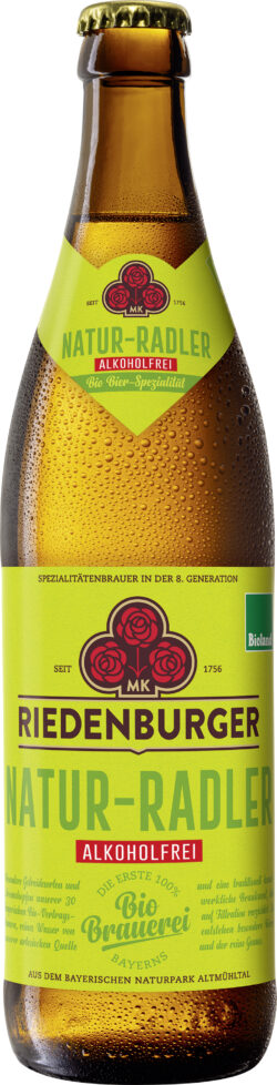 Riedenburger Brauhaus Riedenburger Natur-Radler alkoholfrei 10 x 0,5l