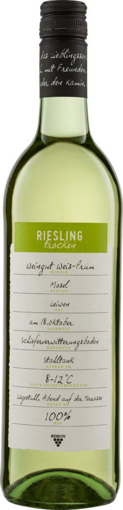 Riegel Eigenmarke Riesling QW Mosel ECOVIN Weis-Prüm 6 x 0,75l