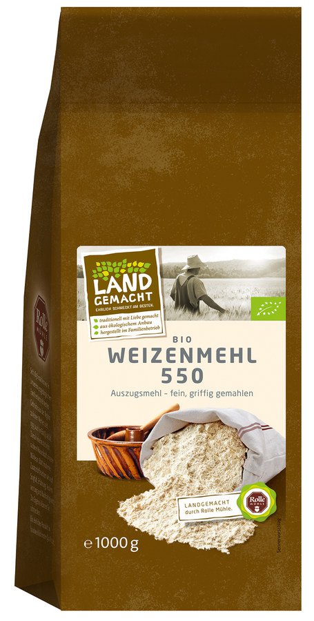 Rolle Mühle Bio Weizenmehl 550 - Landgemacht 1000g