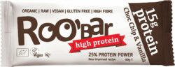 Roobar Protein Choco Chip and Vanilla, 60g, glutenfrei 10 x 60g