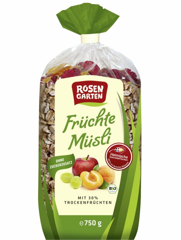 Rosengarten Früchte-Müsli 750g