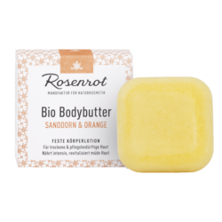 Rosenrot Naturkosmetik Bio Bodybutter Sanddorn & Orange - 70g - Mit hochwertigem Bio-Sanddornöl. 70g