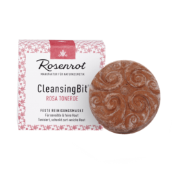 Rosenrot Naturkosmetik CleansingBit® mit rose Tonerde - 65g - in Schachtel 65g