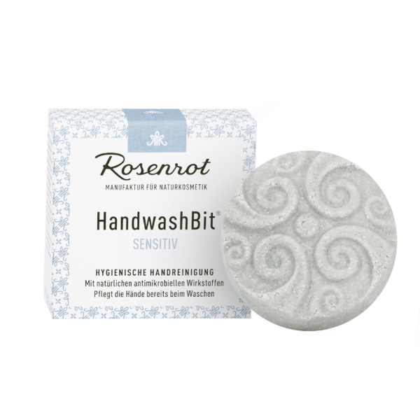Rosenrot Naturkosmetik HandwashBit® - feste Waschlotion Sensitiv - 60g - in Schachtel 60g