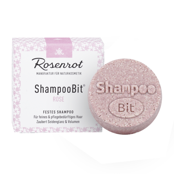 Rosenrot Naturkosmetik festes ShampooBit® Rose - 60g - in Schachtel 60g