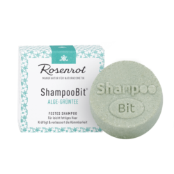 Rosenrot Naturkosmetik festes ShampooBit® Algen-Grüntee - 60g - in Schachtel 60g