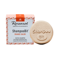 Rosenrot Naturkosmetik festes ShampooBit® Orangen-Salbei - 55g - in Schachtel 55g
