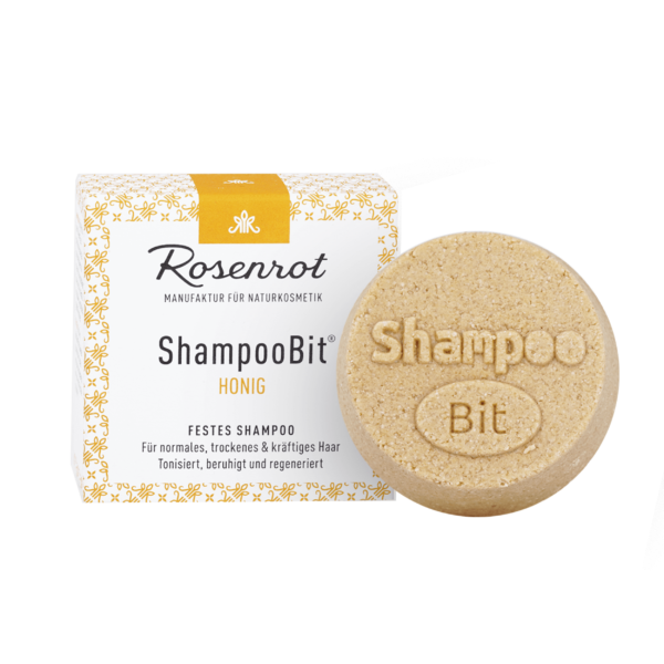 Rosenrot Naturkosmetik festes ShampooBit® Honig - 60g - in Schachtel 60g