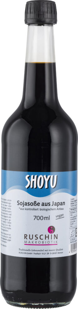 Ruschin Makrobiotik Shoyu, Sojasoße aus Japan 6 x 0,7l