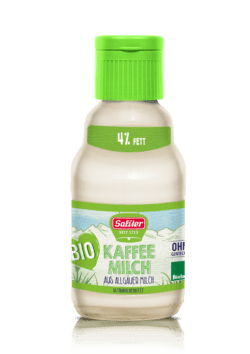 SALITER Bio-Kaffeemilch 4 % Fett 165 ml Einweg-Glasflasche 20 x 165ml