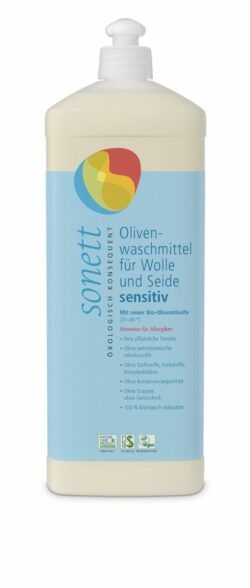 SONETT Olivenwaschmittel für Wolle und Seide sensitiv 20-40°C 6 x 1l