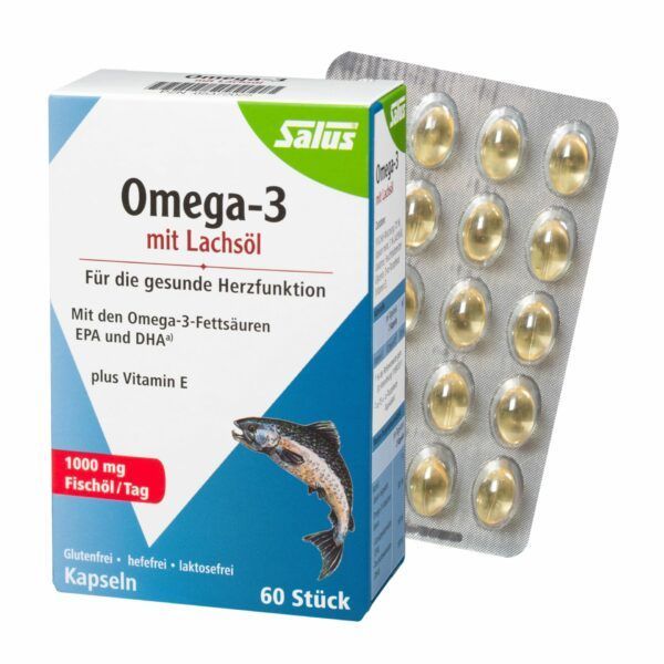 Salus® Omega-3 mit Lachsöl Kapseln 60 Kps 42g