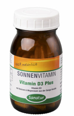 Sanatur Vitamin D3 Plus, 90 Kapseln 67g