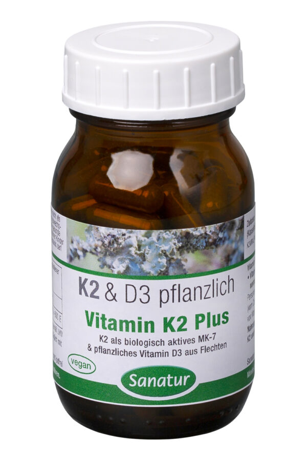 Sanatur Vitamin K2 Plus, 90 Kapseln 27g