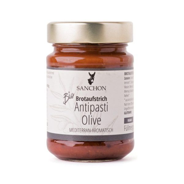 Sanchon Brotaufstrich Antipasti Olive, 190g