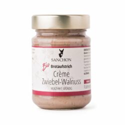 Sanchon Brotaufstrich Crème Zwiebel-Walnuss, 6 x 190g