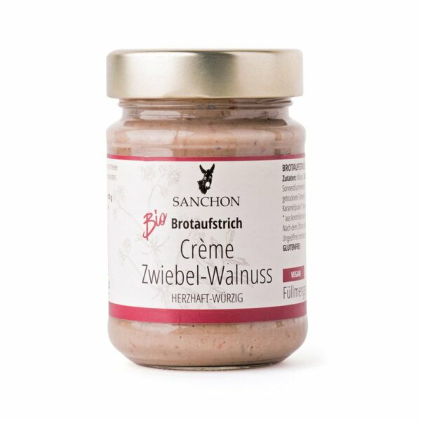 Sanchon Brotaufstrich Crème Zwiebel-Walnuss, 190g