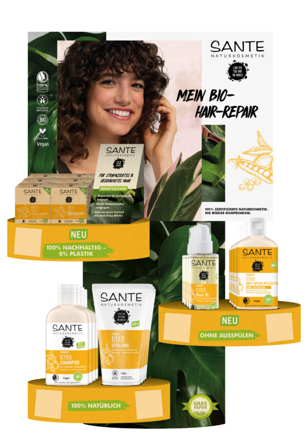 Sante Aktionspaket Haarpflege „ als Bio-Hair Repair-Experte“ Tischdisplay 1Stück