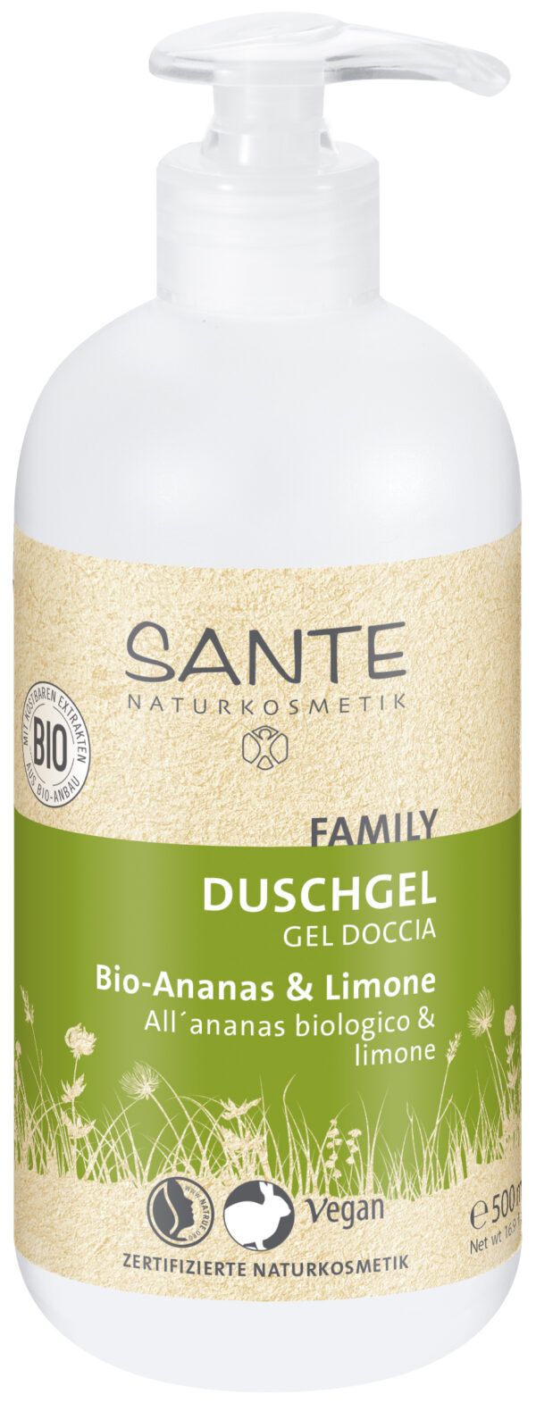 Sante FAMILY Duschgel Bio-Ananas&Limone 500ml