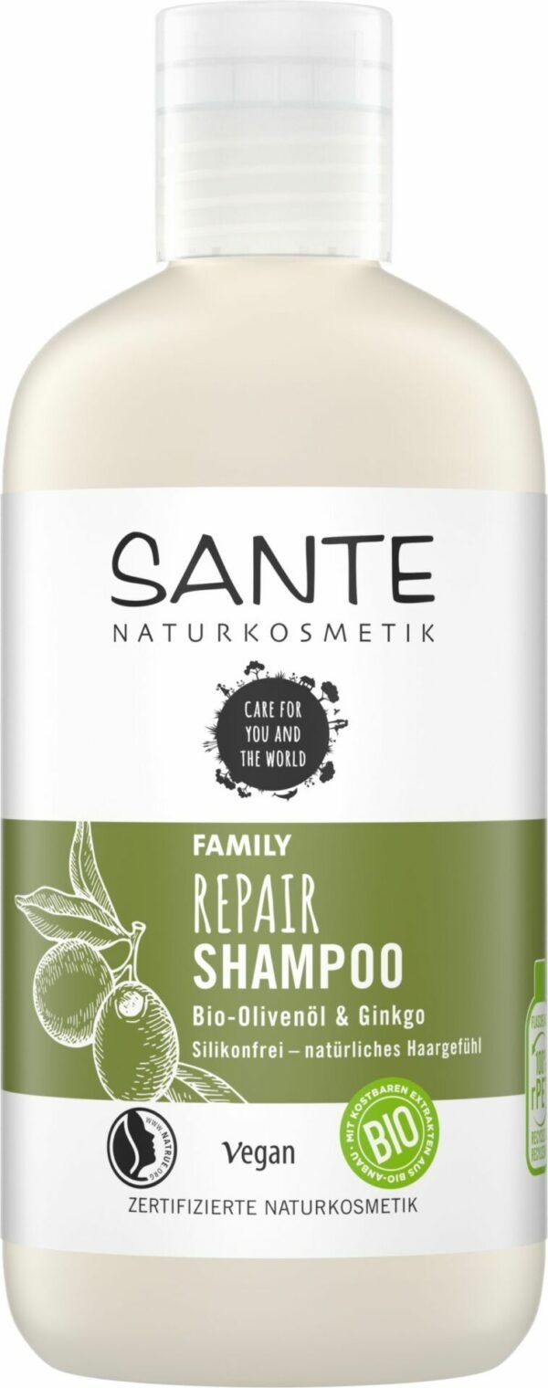Sante FAMILY Repair Shampoo Bio-Olivenöl & Ginkgo 250ml