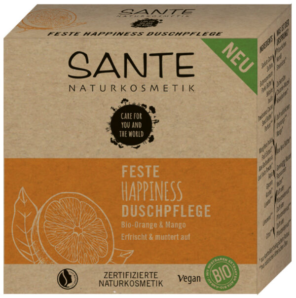 Sante Feste HAPPINESS Duschpflege Bio-Orange & Mango 6 x 80g