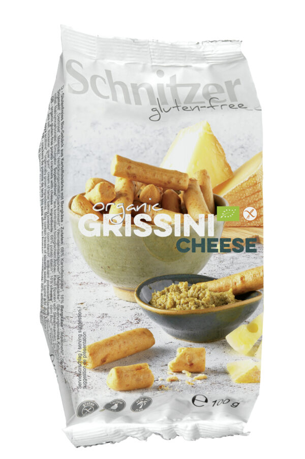 Schnitzer GLUTENFREE BIO GRISSINI CHEESE 8 x 100g