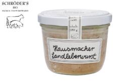 Schröder's Bio Fleisch- und Wurstwaren Leberwurst im Glas 180g