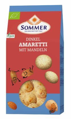 Sommer & Co. Bio Dinkel Amaretti mit Mandeln vegan 6 x 125g