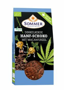 Sommer & Co. Bio Dinkelkekse Hanf-Schoko mit Macawurzel 6 x 150g