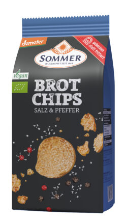 Sommer & Co. Demeter Brot Chips - Salz & Pfeffer 100g