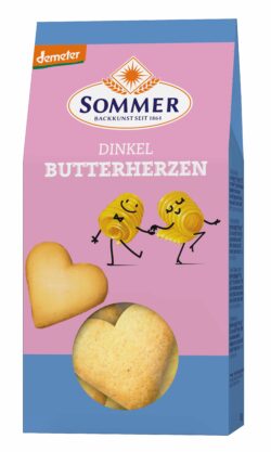 Sommer & Co. Demeter Dinkel Butter Herzen 6 x 150g