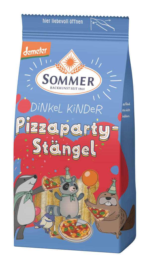 Sommer & Co. Demeter Dinkel Kinder Pizzaparty Stängel 6 x 100g