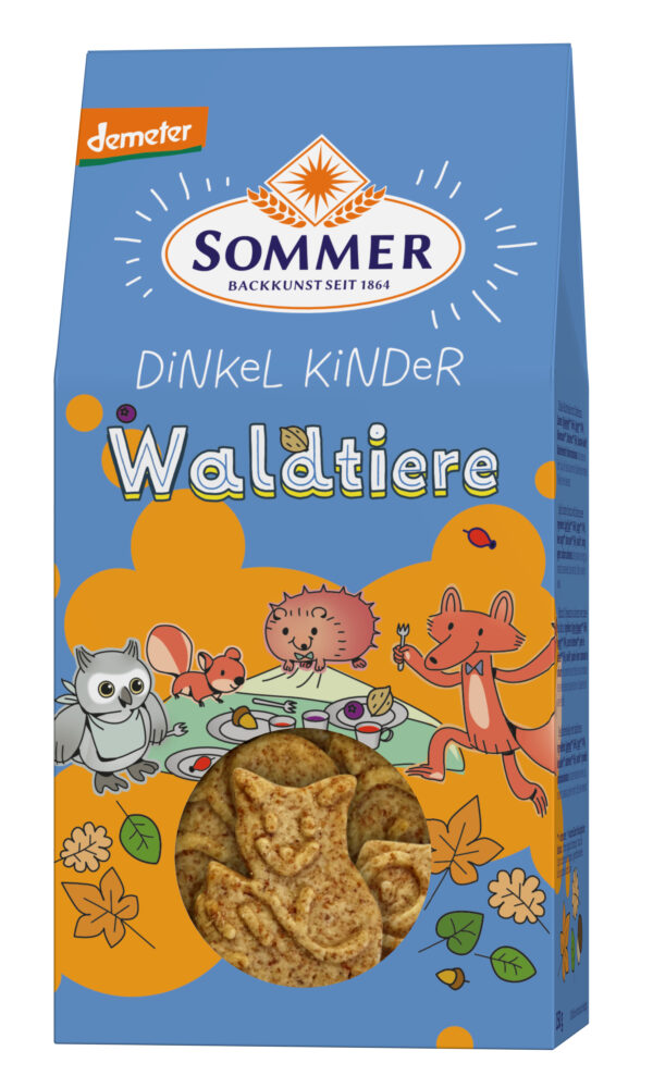 Sommer & Co. Demeter Dinkel Kinder Waldtiere 6 x 150g