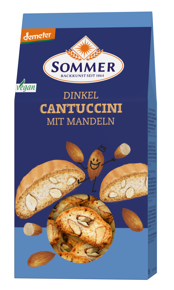 Sommer & Co. Demeter Dinkel Cantuccini vegan 6 x 150g