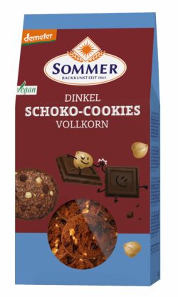 Sommer & Co. Demeter Dinkel Schoko Cookies, Vollkorn 6 x 150g