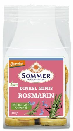 Sommer & Co. Demeter Dinkel Minis Rosmarin 5 x 100g